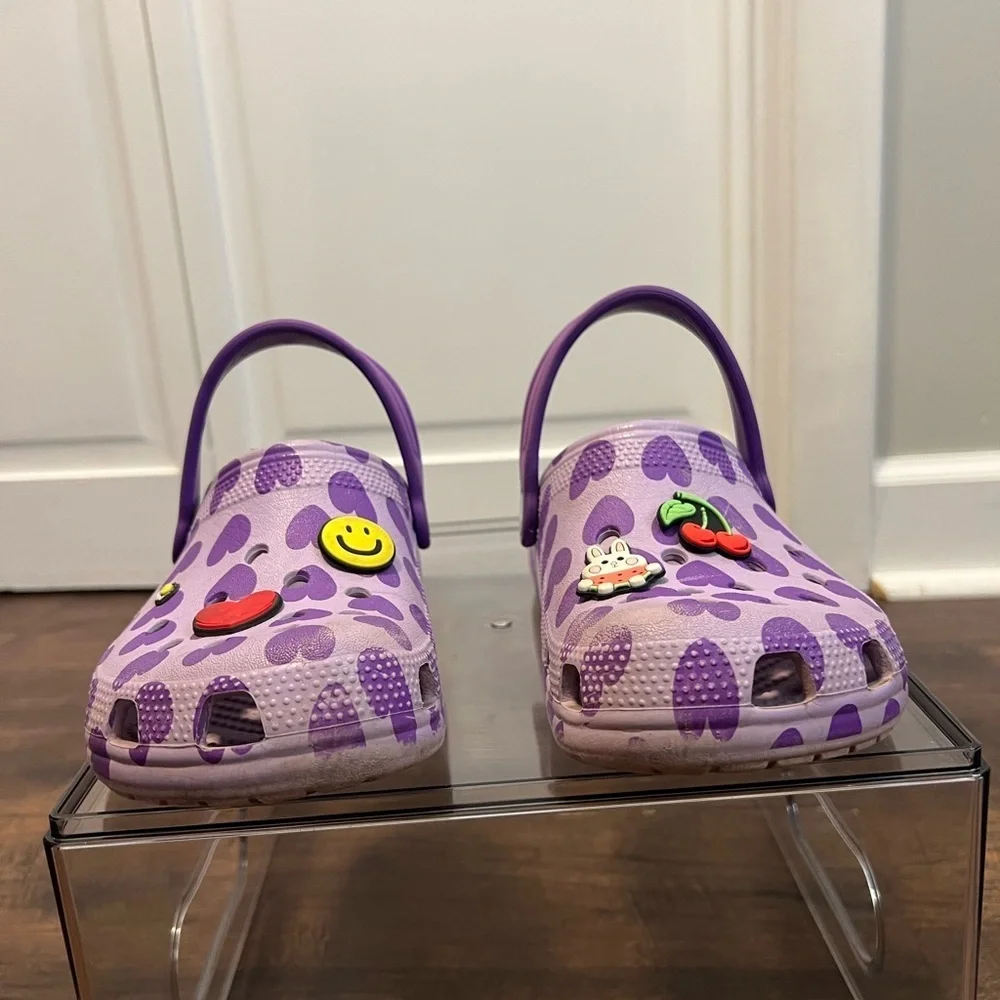 Crocs Kids Classic Easy Icon Clog Size J3 Color Purple